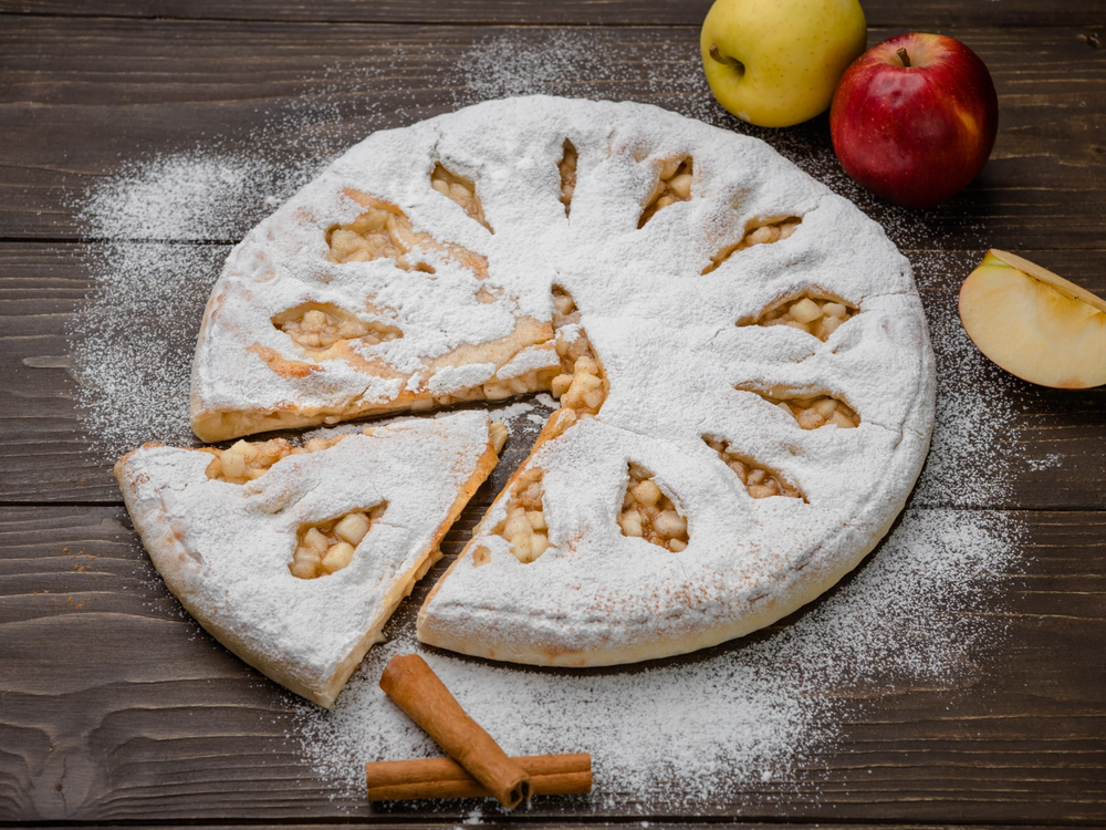 осетинский пирог с яблоком