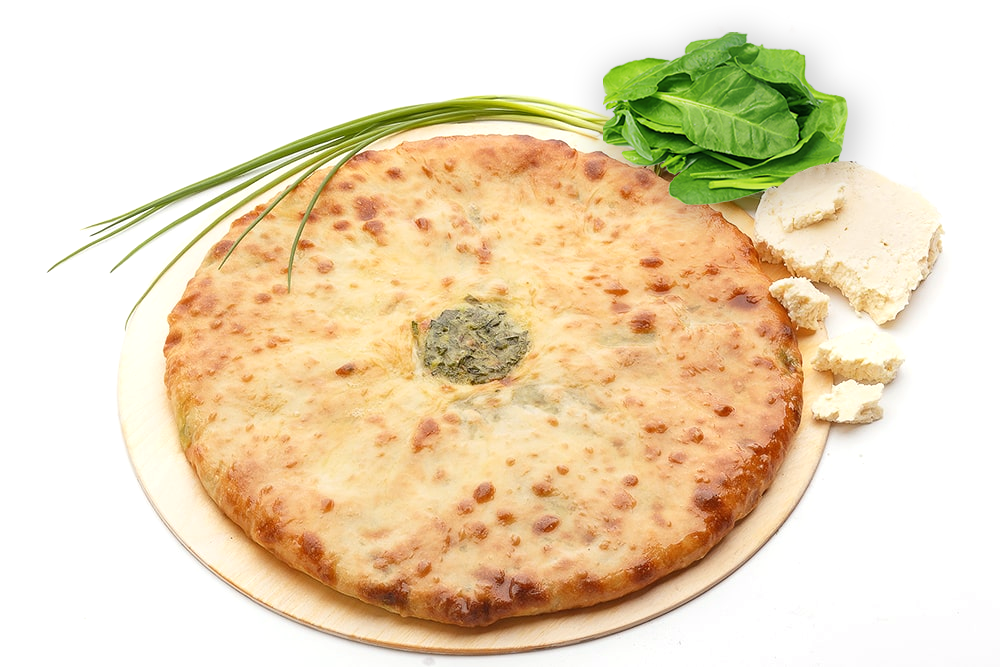 осетинский пирог с сыром и шпинатом